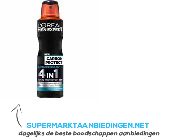 L'Oréal Men Expert Carbon protection deodorant aanbieding