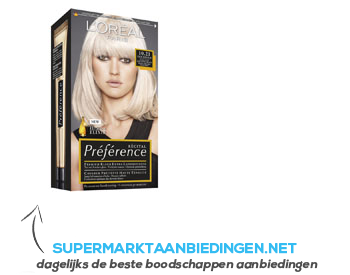 L'Oréal Preference recital 10.21 Stockholm aanbieding