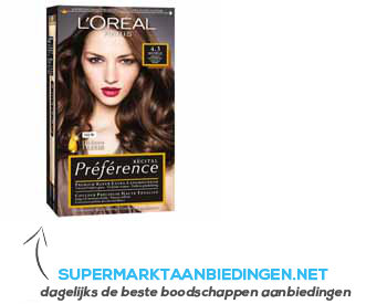 L'Oréal Récital Préférence 4.3 midden goudbruin aanbieding