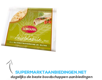 Loriana La Piadina Arrotolabile all olio d'oliva aanbieding