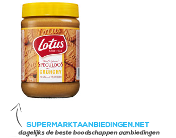 Lotus Speculoospasta crunchy aanbieding