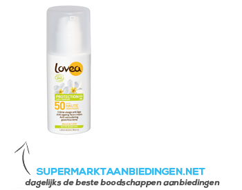 Lovea Bio anti-aging face cream sun SPF 50 aanbieding