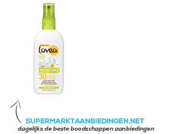 Lovea Bio sunspray SPF 30 aanbieding