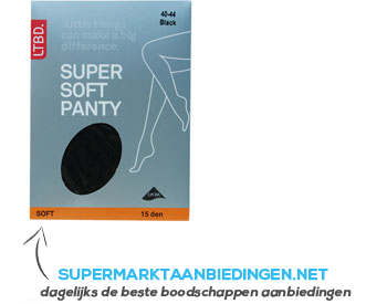 LTBD Panty 15 den 40-44 zwart aanbieding