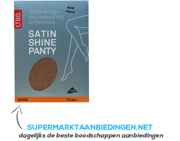 LTBD Panty satin shine 15 den 40-44 vienna aanbieding