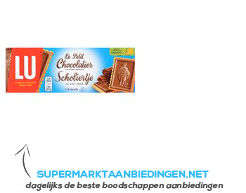 LU Scholiertje melkchocolade aanbieding