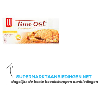 LU Time out granenbiscuit hazelnoot aanbieding