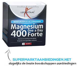 Lucovitaal Magnesium 400 Forte one a day aanbieding