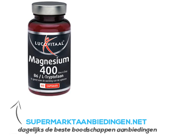 Lucovitaal Super magnesium 400 l-tryptofaan aanbieding
