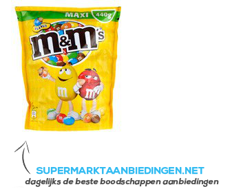 M&M Peanut maxi aanbieding