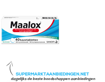 Maalox Kauwtabletten aanbieding