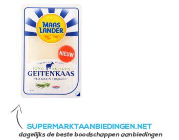 Maaslander Jong belegen geitenkaas plakken