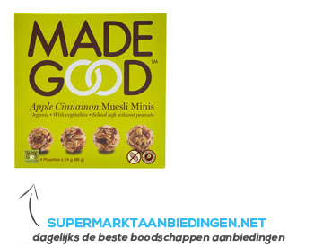 Madegood Appel kaneel muesli minis organic aanbieding