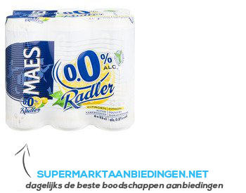 Maes Radler lemon zero 0.0% aanbieding