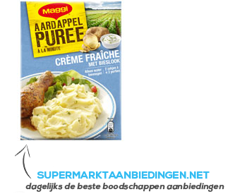 Maggi Aardappelpuree à la minute crème fraîche aanbieding