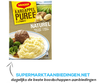 Maggi Aardappelpuree à la minute naturel aanbieding