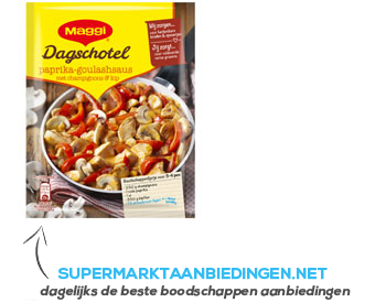 Maggi Dagschotel paprika goulashsaus aanbieding