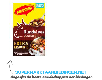 Maggi Extra krachtige rundvleesbouillon aanbieding