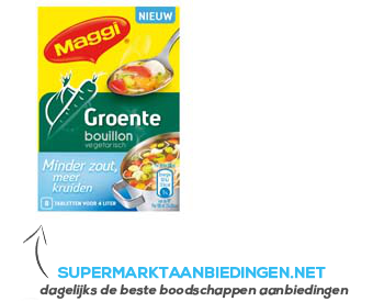 Maggi Groentebouillon minder zout aanbieding