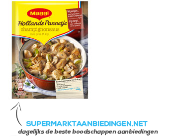 Maggi Hollands pannetje champignonsaus aanbieding