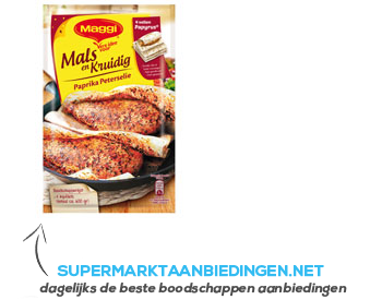 Maggi Mals en kruidig paprika peterselie aanbieding