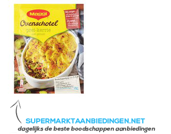 Maggi Ovenschotel prei kerrie aanbieding