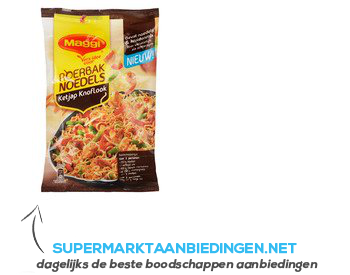 Maggi Roerbaknoedels ketjap knoflook aanbieding