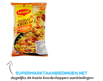 Maggi Roerbaknoedels kip kerrie aanbieding