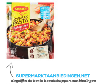 Maggi Roerbakpasta Bolognese aanbieding