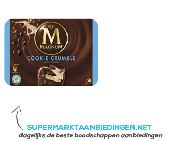 Magnum Cookie crumble aanbieding