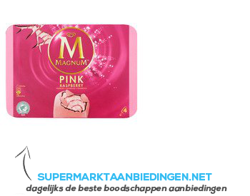 Magnum IJs pink framboos aanbieding