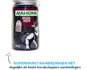 Mahuna Beluga linzen bio aanbieding