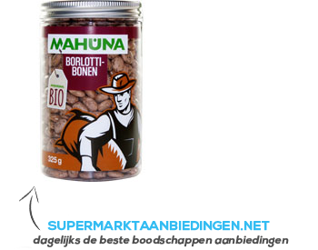 Mahuna Borlotti bonen bio aanbieding