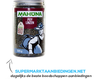 Mahuna Puy linzen bio aanbieding