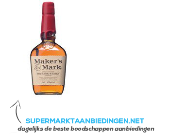 Maker's Mark Kentucky straight bourbon whisky aanbieding