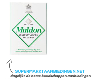 Maldon Sea salt pure flay crystals aanbieding