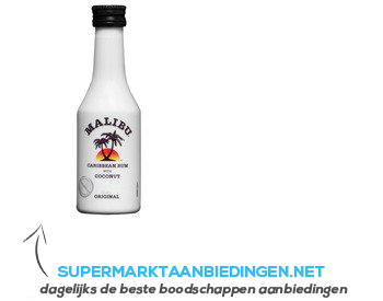 Malibu Caribbean rum coconut mini aanbieding