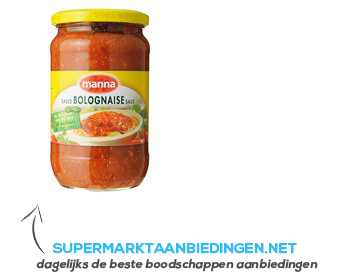 Manna Bolognese aanbieding