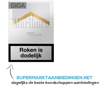 Marlboro Gold giga, slof aanbieding