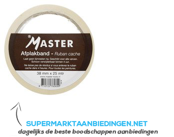 Master Afplakband 38mm x 25m aanbieding