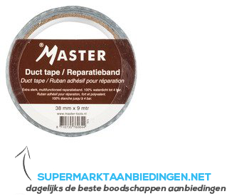 Master Duct tape 38mm x 9m aanbieding