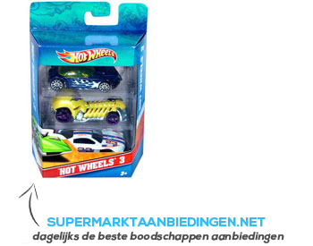 Mattel Hotwheels 3- pack (assorti) aanbieding