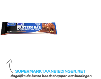 Maxim 40% Protein crispy brownie aanbieding