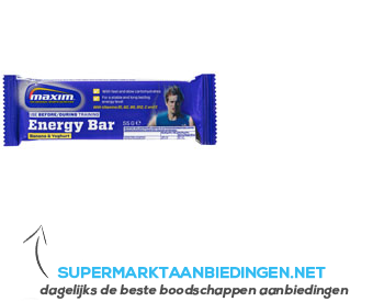 Maxim Banana & yoghurt energy bar aanbieding