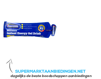 Maxim Instant energy gel drink citrus aanbieding