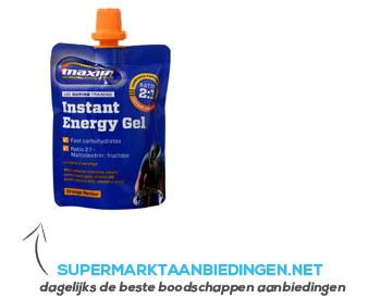 Maxim Instant energy gel orange aanbieding