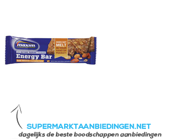 Maxim Oats, almonds and salty nuts energy bar aanbieding