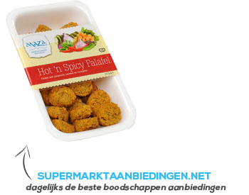 Maza Falafel hot 'n spicy aanbieding