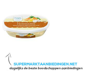 Maza Hoemoes vegetarisch aanbieding