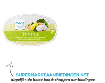 Maza Tahina vegetarisch aanbieding